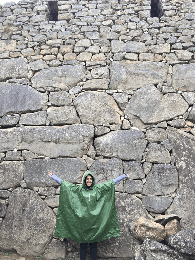 image of Shormila in a poncho
