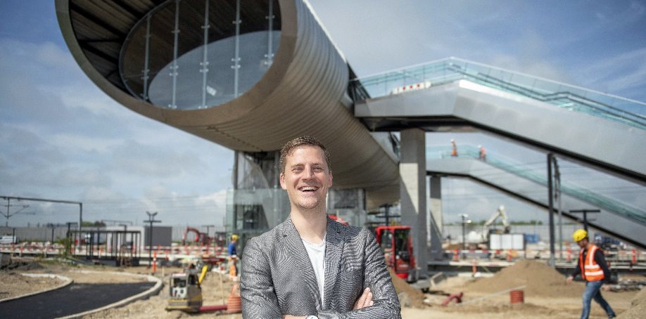 image of lasse at the the copenhagen railway project