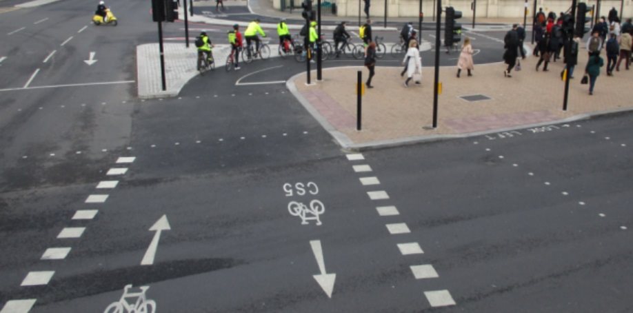 image of a cycle lane